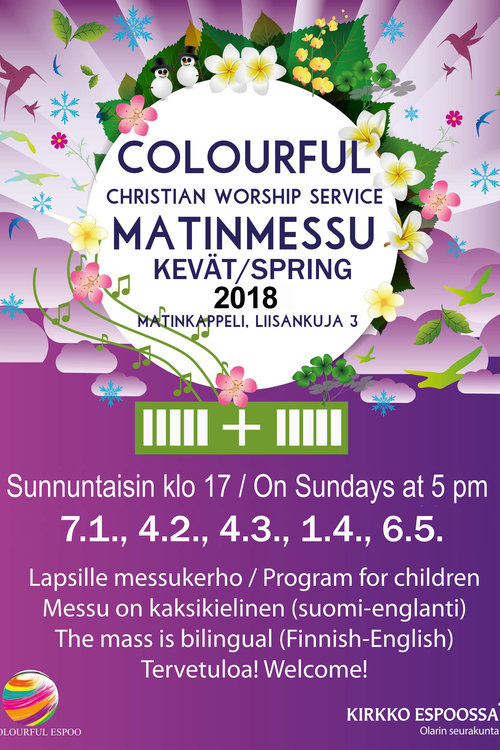 Colourful Christian Worship Service Matinmessu Colourful Christian Worship Service Matinmessu