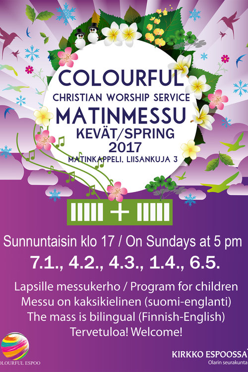 Colourful Christian Worship Service Matinmessu Colourful Christian Worship Service Matinmessu