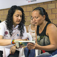 Luterilainen maailmanliitto kouluttaa ja tukee Kolumbiaan tulleita venezuelalaispakolaisia. 