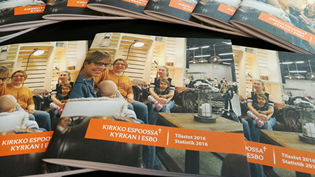 Statistics 2016 of Espoo parishes.