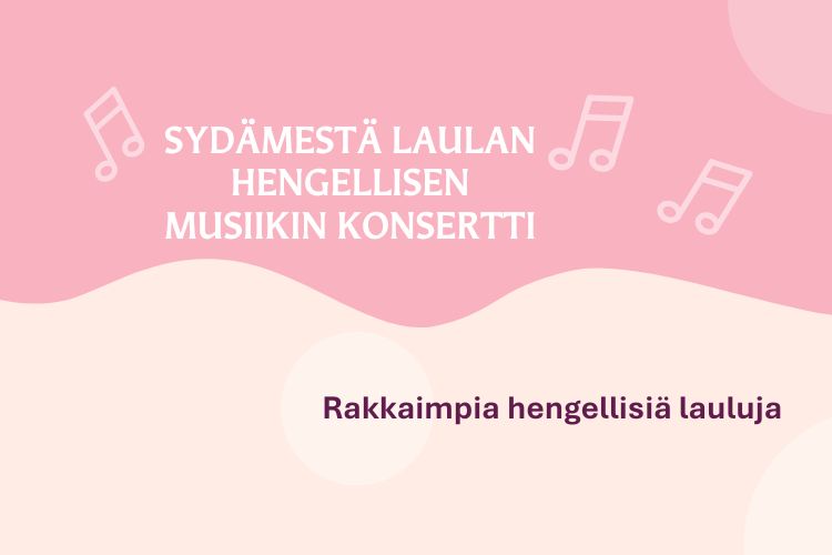 Sydämestä laulan - hengellisen musiikin konsertti