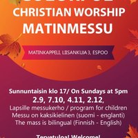Colourful Christian Worship Service Matinmessu Colourful Christian Worship Service Matinmessu