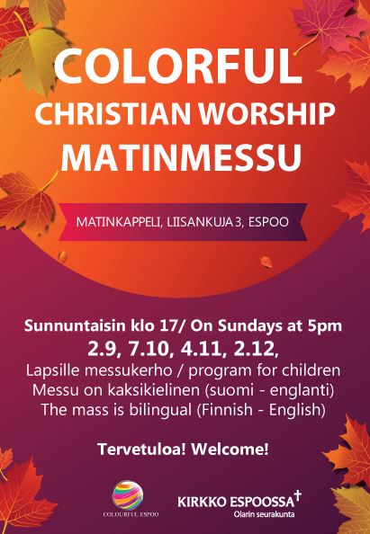 Colourful Christian Worship Service Matinmessu Colourful Christian Worship Service Matinmessu