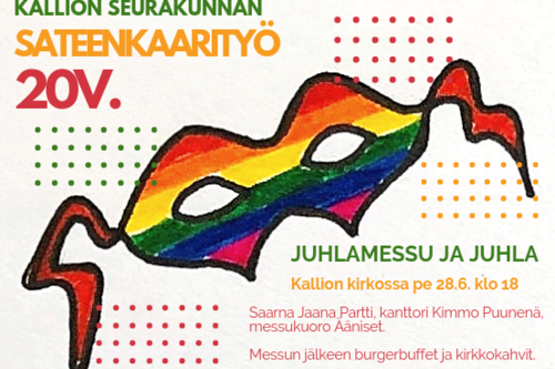 Sateenkaarimessu 20 v. Helsinki Pride 2019 Sateenkaarimessu 20 v. Helsinki Pride 2019