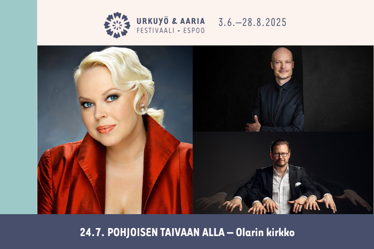 Pohjoisen taivaan alla Johanna Rusanen, Ville Rusanen ja Jukka Nykänen.