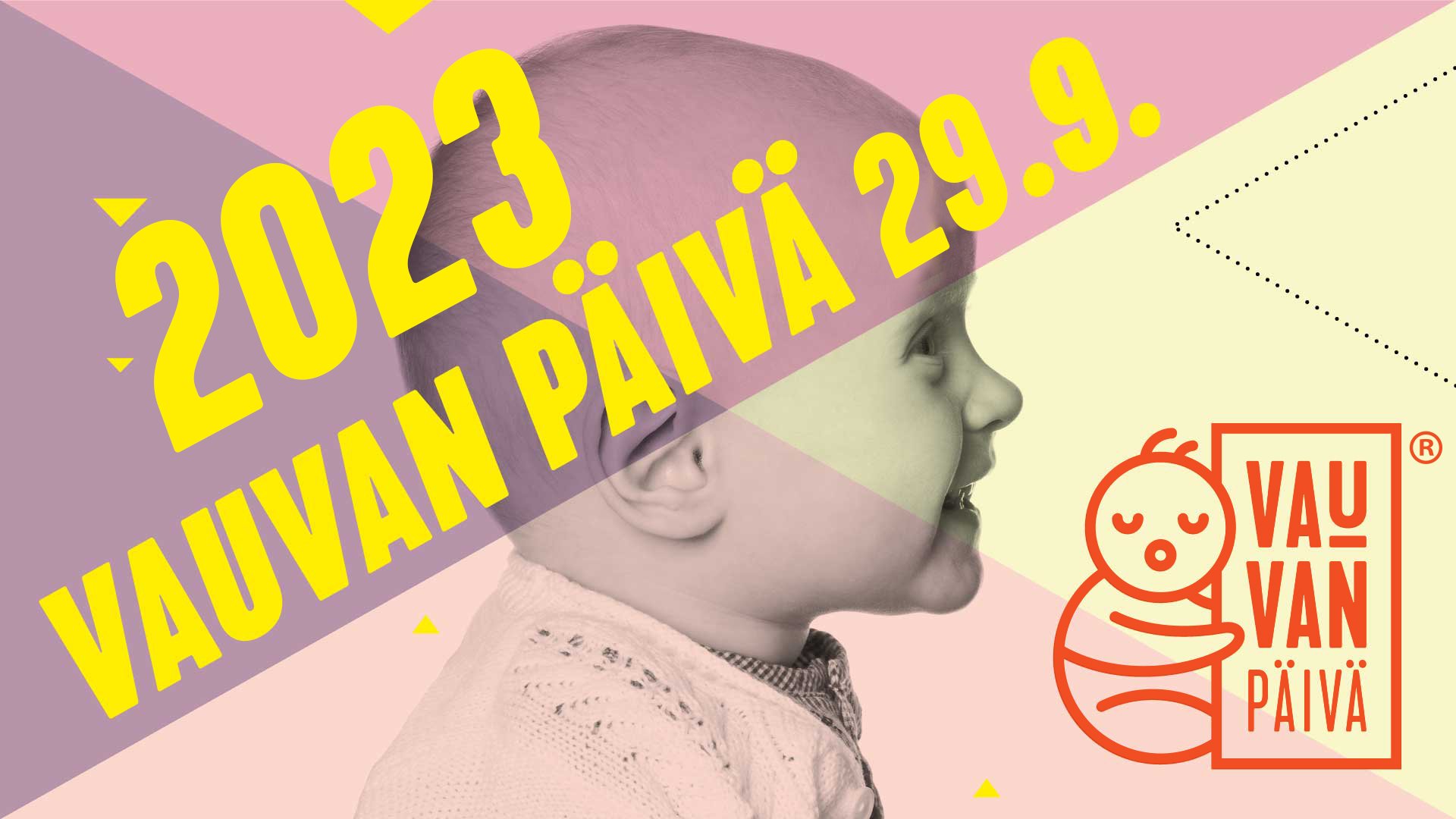 vauva hymyilee ja teksti vauvan päivä 29.9.