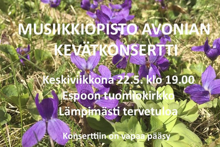 Musiikkiopisto Avonian kevätkonsertti Musiikkiopisto Avonian kevätkonsertti