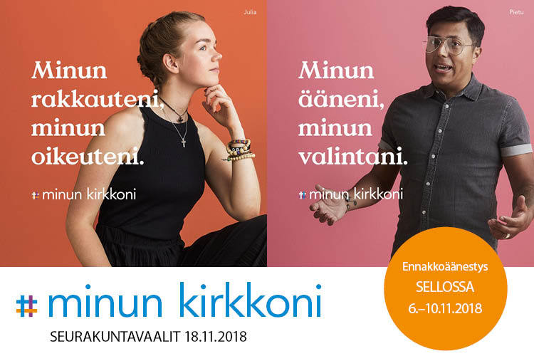 Seurakuntavaalit - ennakkoäänestys Sellossa Seurakuntavaalit - ennakkoäänestys Sellossa
