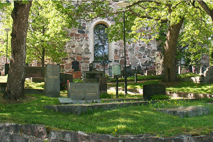 espoon kirkon hautausmaan vanhoja hautakiviä