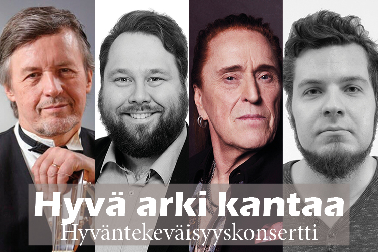 Neljä miehen kasvoa vierekkäin, kukin omassa kuvassaan.