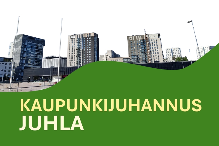 Kaupunkijuhannusjuhla Kerrostaloja.