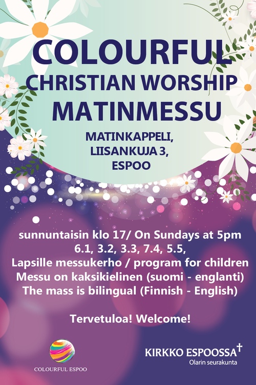 Colourful Christian Worship Matinmessu