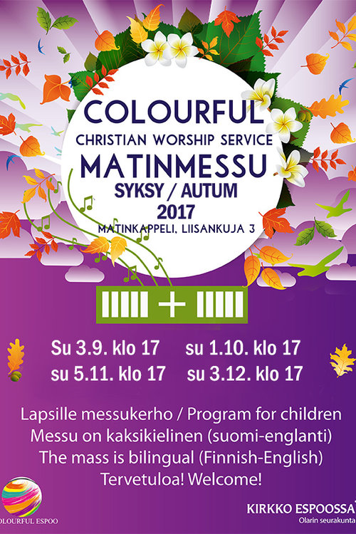 Colourful Christian Worship Service Matinmessu Colourful Christian Worship Service Matinmessu