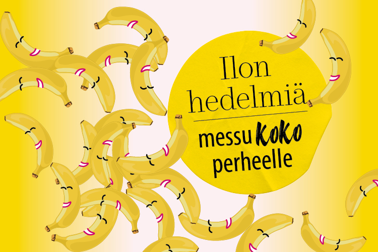 Perhemessu Värikkäitä hedelmiä.