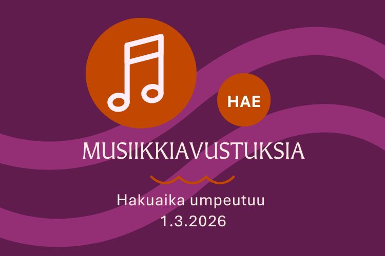 Linkki hengellisen musiikkityön avustuksista kertovalle sivulle.