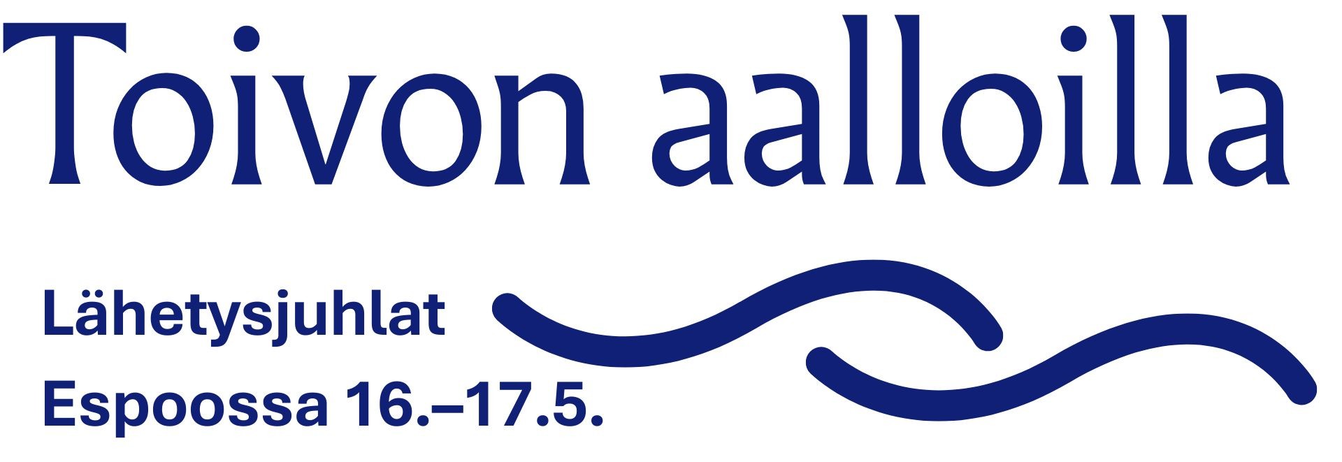 Toivon aalloilla -teksti.