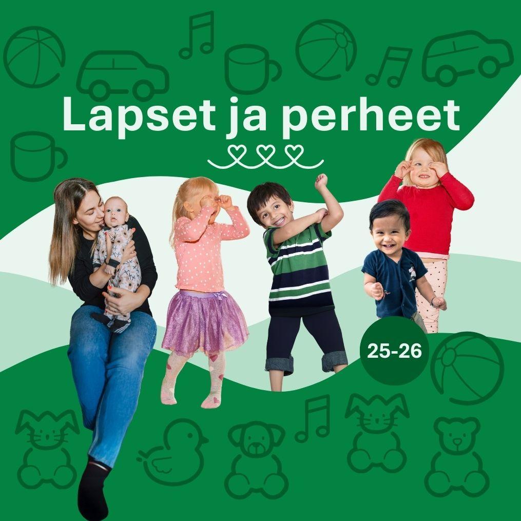 Esitteen kansi: leikkiviä lapsia