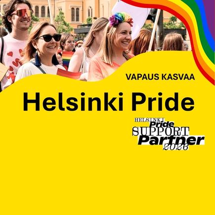 Kuvassa ihmisiä ja sateenkaari, teksti https://www.espoonseurakunnat.fi/uutiset/-/news/208095332?utm_campaign=KARUSELLI_seurakunnat_mukana-pridessa&utm_source=omat_verkkosivut&utm_medium=Banners